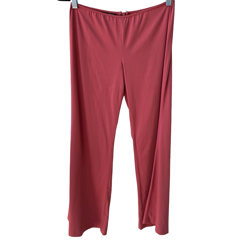 Jean Paul Gaultier Femme Vintage Wool Wide Leg Pants Terracotta USA 8 IT 42